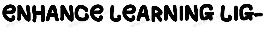 ENHANCE LEARNING LIG字体转换